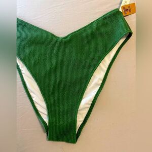 NWT PINK Victoria’s Secret bikini bottom forest green